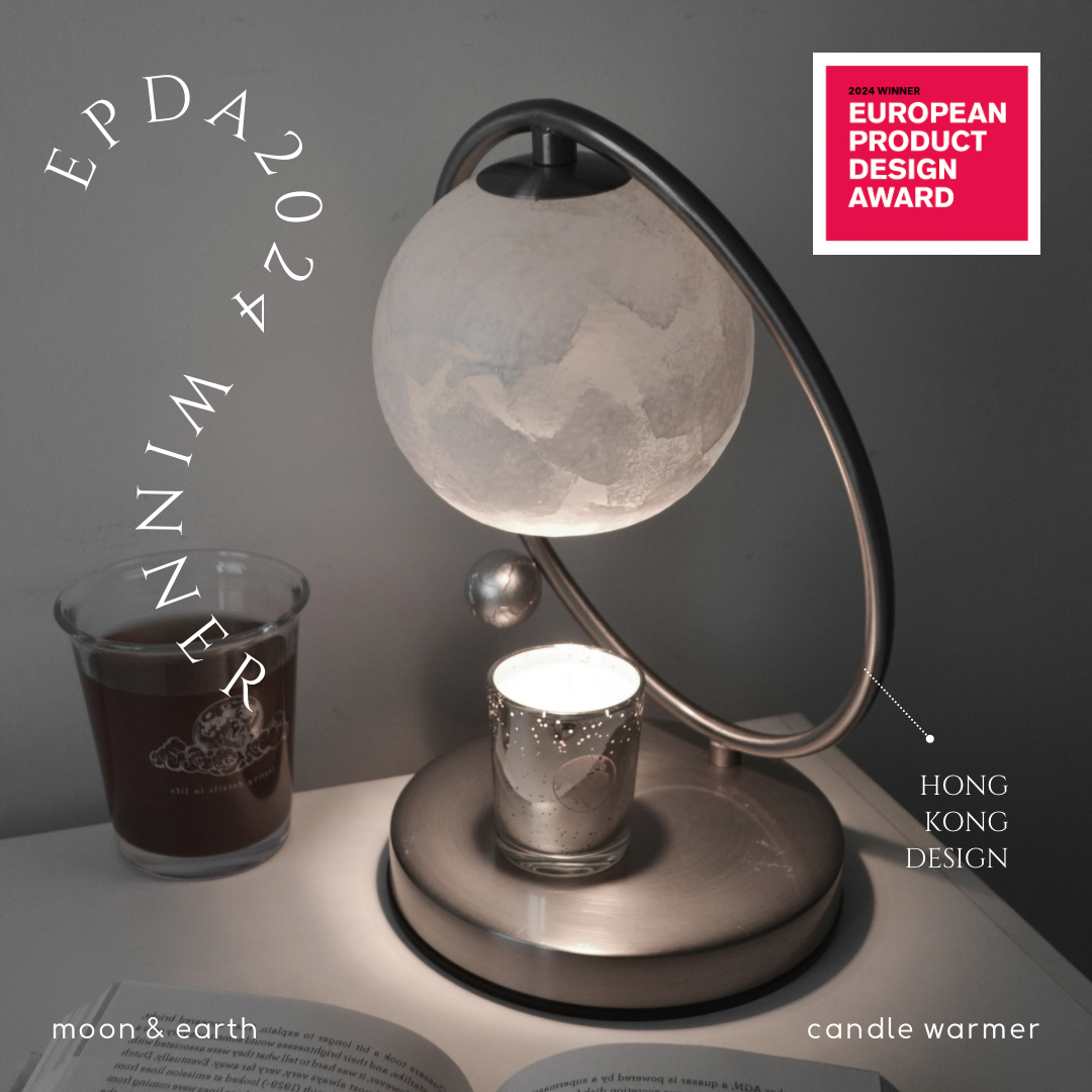 Moon Earth Melting Candle Lamp - Award-winning design EPDA 2024